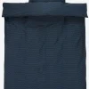 Juegos De Funda Nórdica>JYSK NIRAPLUSJuego funda nórdica satén NIRA 155x220 azul oscuro