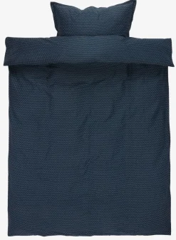 Juegos De Funda Nórdica>JYSK NIRAPLUSJuego funda nórdica satén NIRA 155x220 azul oscuro