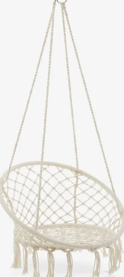 Muebles De Jardín|Hamacas Y Sillas Colgantes>JYSK NITTEDALSilla colgante NITTEDAL Ø80 blanco crudo