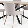 Mesas De Comedor|Conjuntos De Comedor>JYSK NORTOFT + BELLINGEMesa NORTOFT L200 roble cálido+4 sillas BELLINGE arena/roble