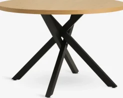 Mesas De Comedor>JYSK NORTOFTMesa de comedor NORTOFT Ø120 color roble cálido/negro