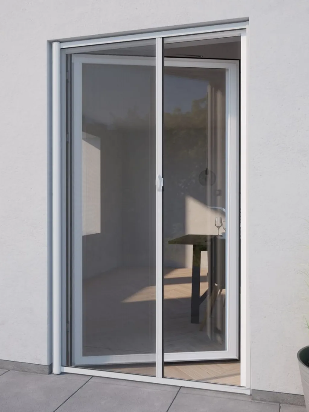 Mosquiteras>JYSK NYORDMosquitera enrollable NYORD 125x220 para puerta blanco