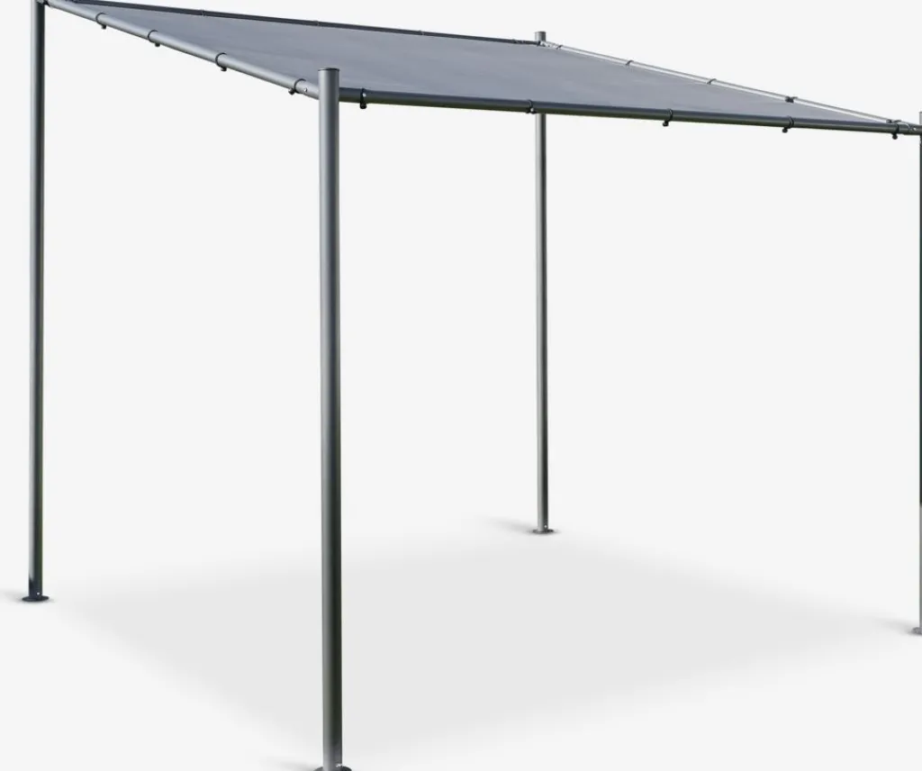Cenadores Y Pérgolas>JYSK ODDERMOSECenador ODDERMOSE A2,5xL2,5xA2,5m gris