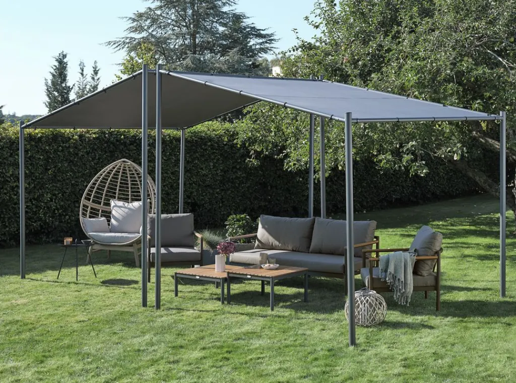 Cenadores Y Pérgolas>JYSK ODDERMOSECenador ODDERMOSE A2,5xL2,5xA2,5m gris