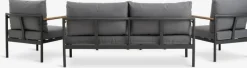 Conjuntos Mesa Y Sillas De Jardín|Muebles De Jardín>JUTLANDIA ODDESUNDConjunto muebles jardín ODDESUND 4,5 plazas Gris