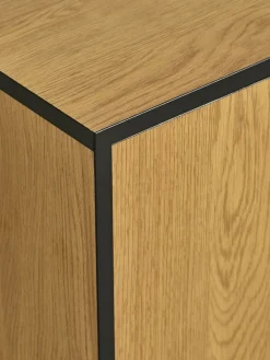 Muebles De TV>JYSK ODENSEMueble TV ODENSE 2 puertas 1 cajón color roble cálido/negro