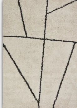 Alfombras>JYSK ODONAlfombra ODON 135x190 crema Gris antracita, Crema