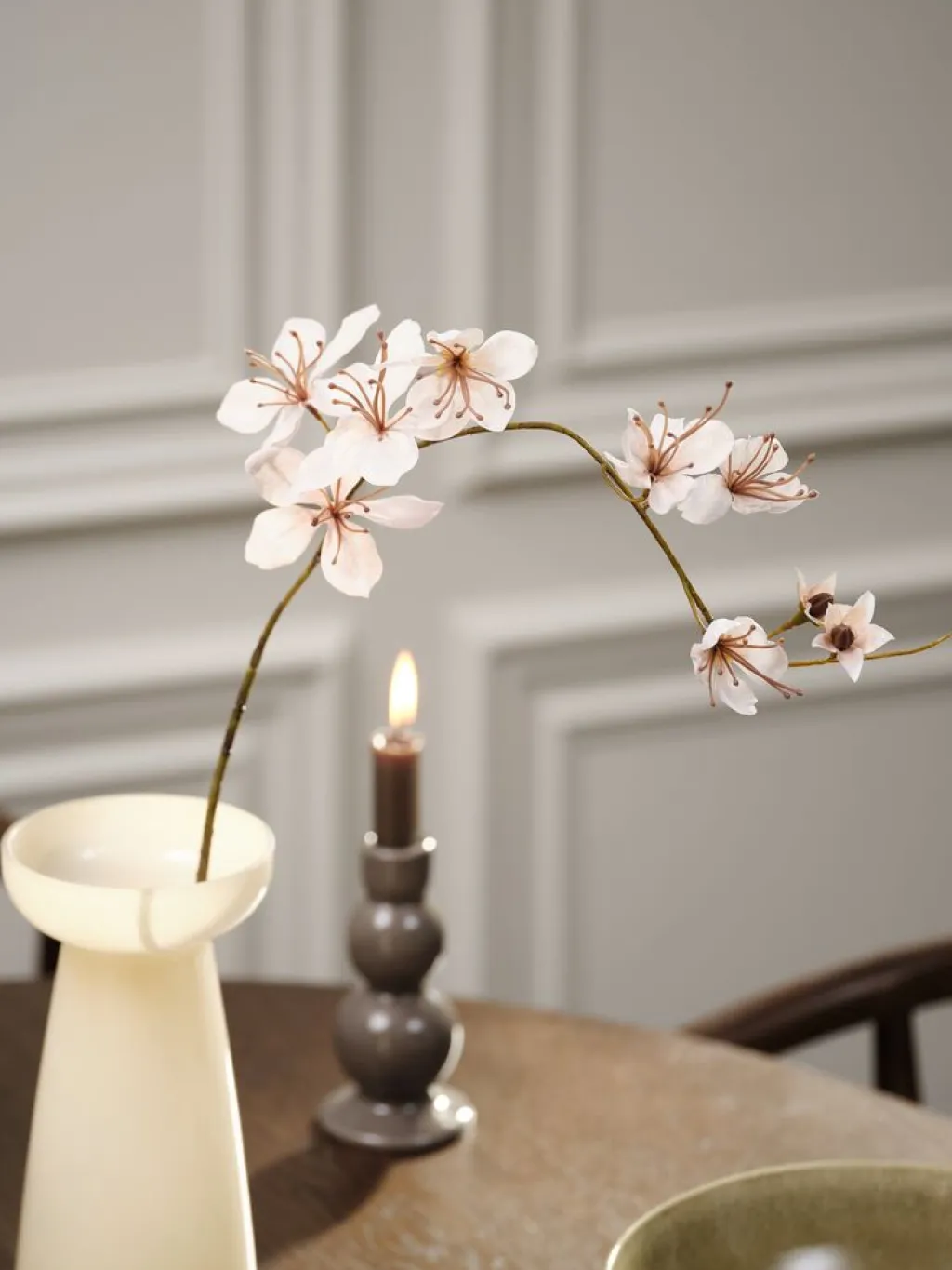 Flores Artificiales>JYSK OLAFlor artificial OLA A80cm blanco colgante