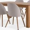 Mesas De Comedor|Conjuntos De Comedor>JYSK OLDE + THORUPMesa OLDE L160 roble natural + 4 sillas THORUP beis/roble