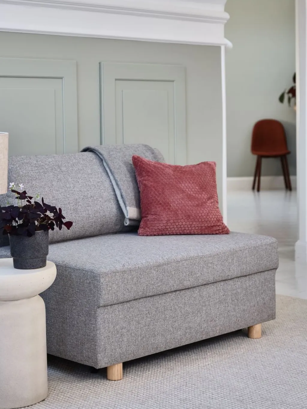 Sofás Cama|Sofás Cama>JYSK OLSTRUPSofá cama OLSTRUP 1,5 plazas tela gris