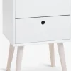 Mesitas De Noche|Mesitas De Noche>JYSK OPLEVMesita de noche OPLEV 2 cajones blanco/pino