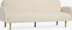 Sofás Cama|Sofás Cama>JYSK PARADISSofá cama PARADIS felpa blanco crudo/color roble Blanco roto