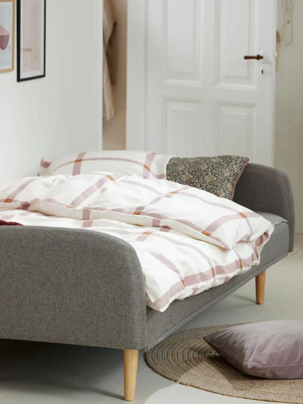 Sofás Cama|Sofás Cama>JYSK PARADISSofá cama PARADIS tela /color roble Gris claro