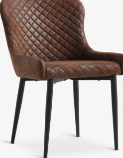 Sillas De Comedor>JYSK PEBRINGESilla de comedor PEBRINGE marrón envejecido/negro Envejecido, Marrón