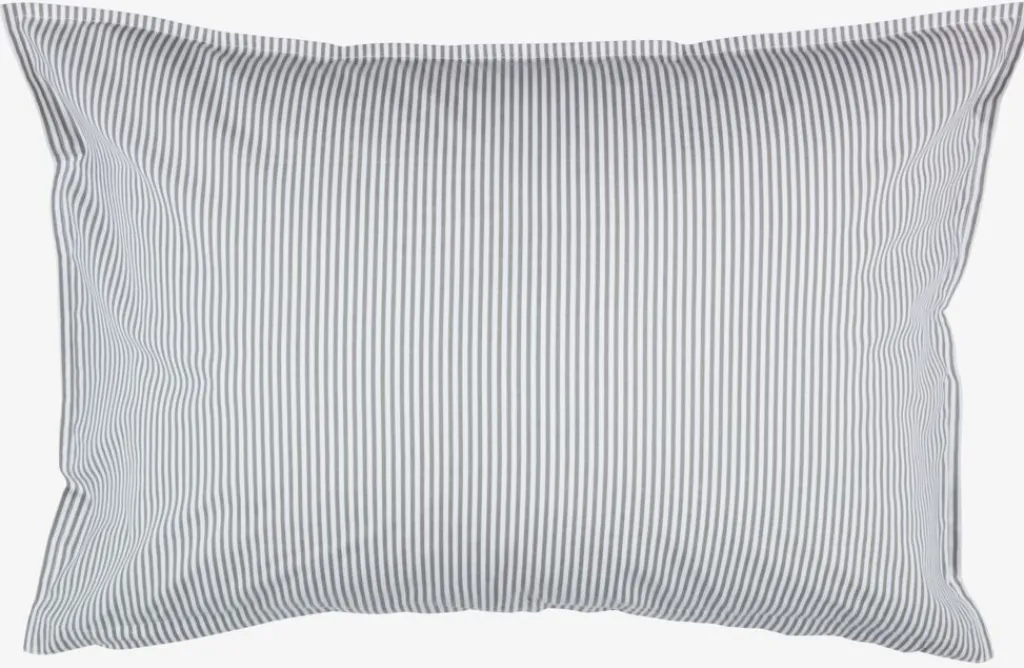 Fundas De Almohada>JYSK PERNILLAPLUSFunda de almohada PERNILLA 50x70/75 blanco/gris