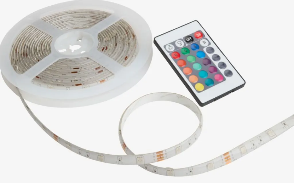 Iluminación Decorativa>JYSK PONTUSTira de luz LED PONTUS con mando