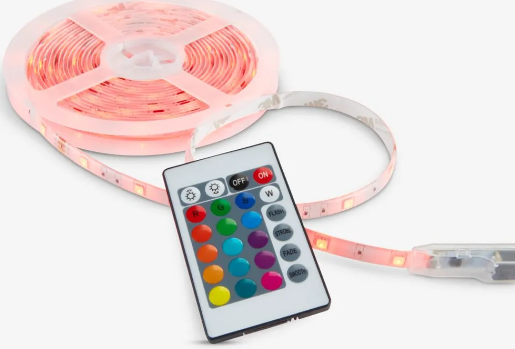 Iluminación Decorativa>JYSK PONTUSTira de luz LED PONTUS con mando