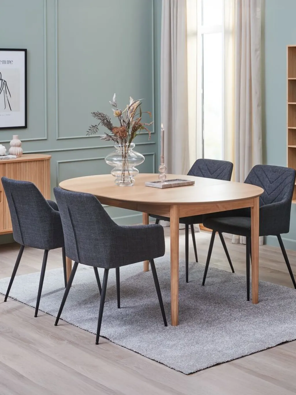 Sillas De Comedor>JYSK PURHUSSilla de comedor PURHUS gris/negro Gris oscuro