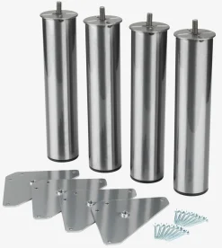 Patas Para Somier>JYSK PYTTELVAPatas de cama Ø5xA23cm PYTTELVA acero 4 unidades