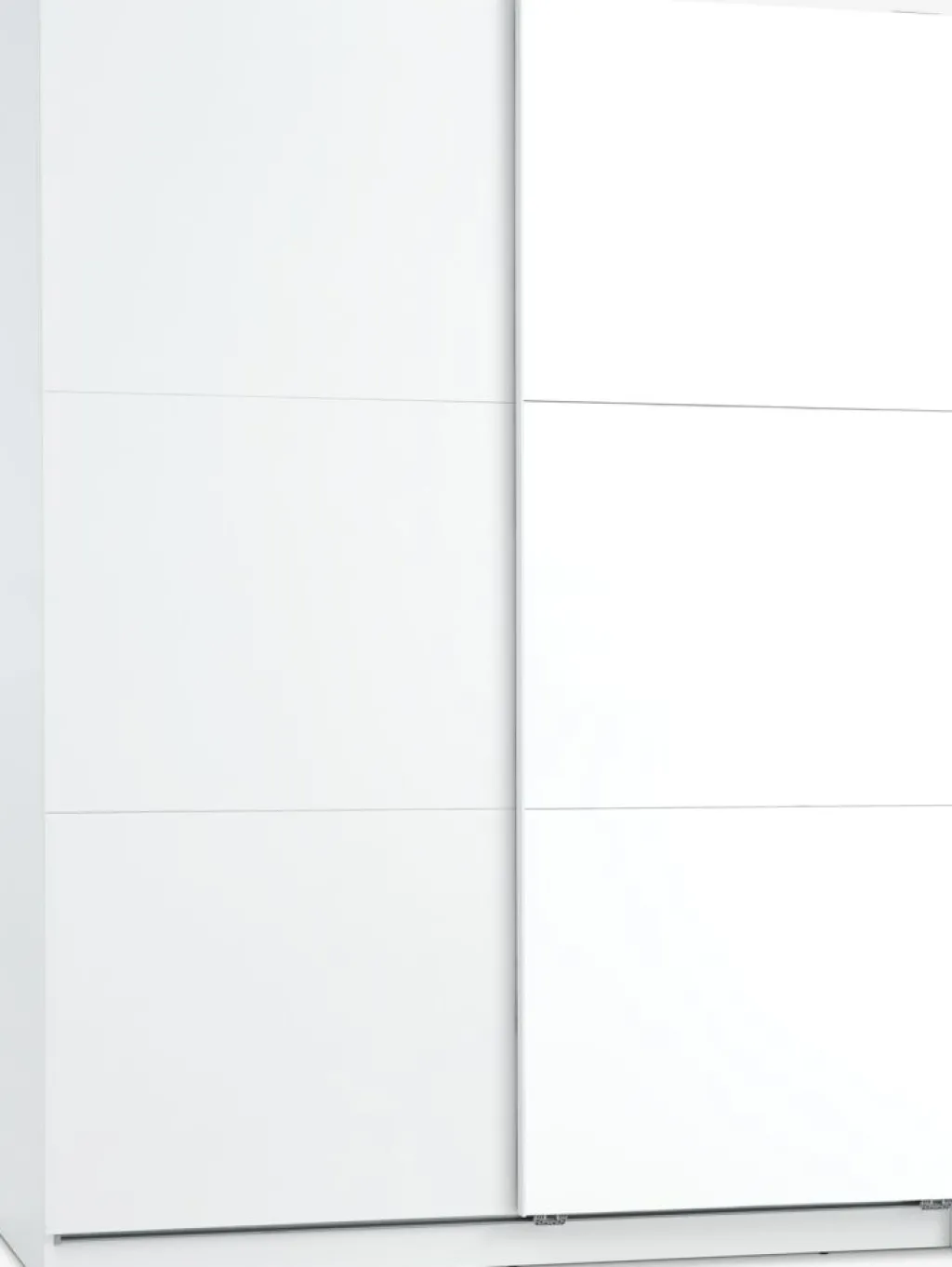 Armarios|Todos Los Armarios>JYSK RABERGArmario RABERG 150x200 con espejo blanco Blanco+Cristal de espejo