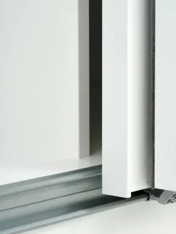 Armarios|Todos Los Armarios>JYSK RABERGArmario RABERG 150x200 con espejo blanco Blanco+Cristal de espejo