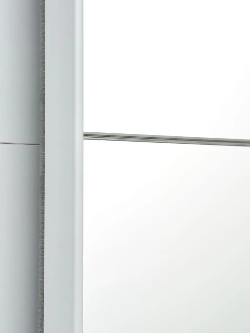 Armarios|Todos Los Armarios>JYSK RABERGArmario RABERG 150x200 con espejo blanco Blanco+Cristal de espejo