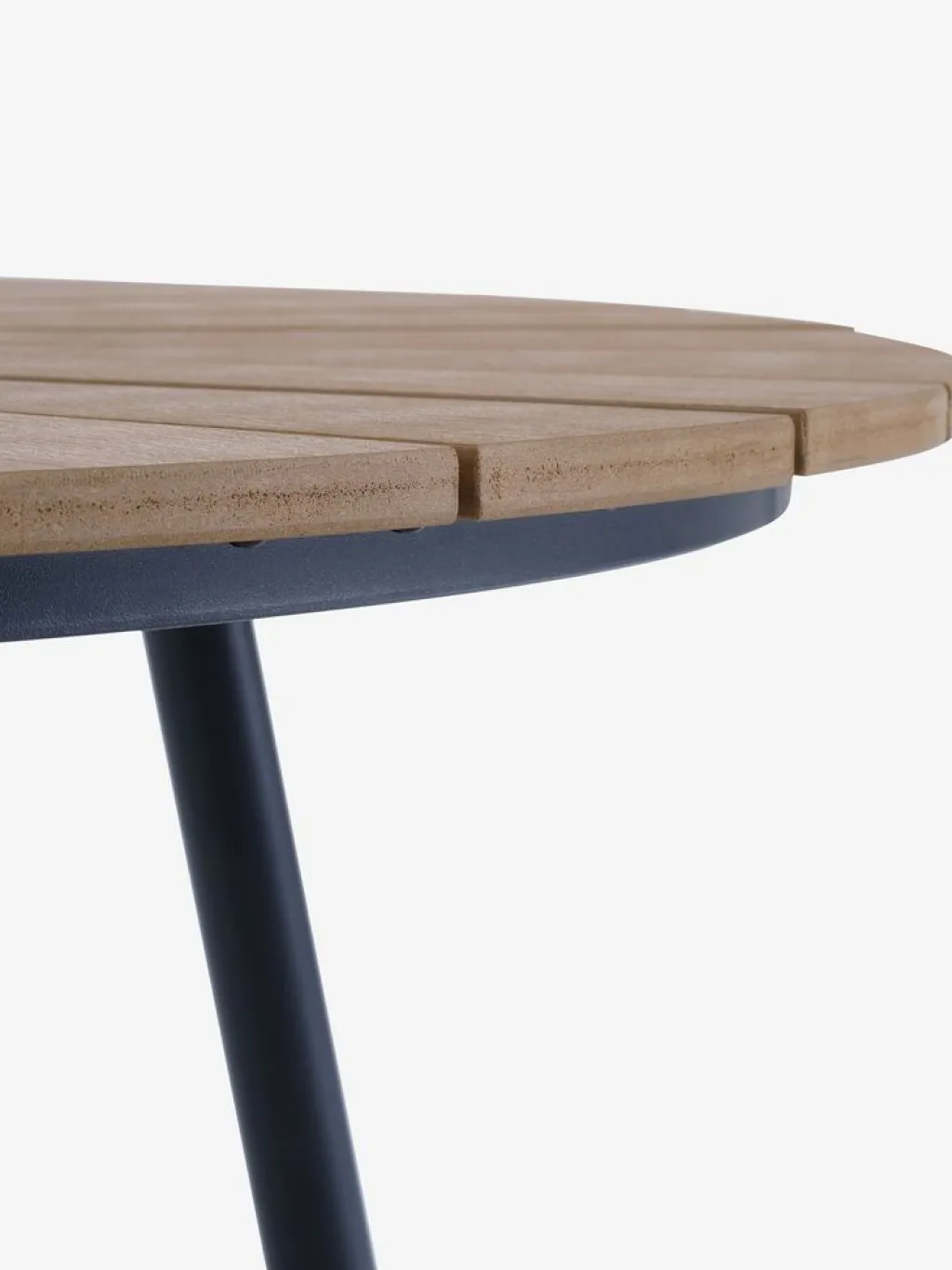 Conjuntos Mesa Y Sillas De Jardín>JUTLANDIA RANGSTRUP + TAGMARKMesa RANGSTRUP Ø110 natural/negro + 4 sillas TAGMARK