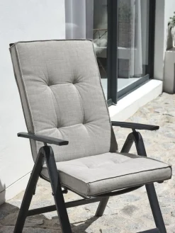 Cojín Para Silla Reclinable|Cojines Para Palé>JUTLANDIA REBSENGECojín de jardín para silla reclinable REBSENGE Gris claro