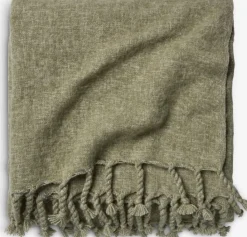 Mantas>JYSK REINFANNManta de lana REINFANN 130x170 mezcla lana verde