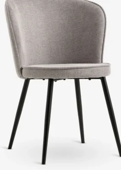 Sillas De Comedor>JYSK RISSKOVSilla de comedor RISSKOV tela /negro Gris claro