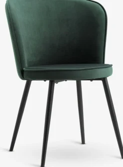 Sillas De Comedor>JYSK RISSKOVSilla de comedor RISSKOV terciopelo /negro Verde oscuro