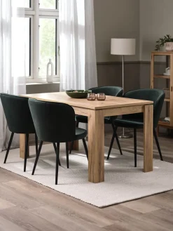 Sillas De Comedor>JYSK RISSKOVSilla de comedor RISSKOV terciopelo /negro Verde oscuro