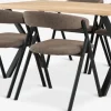 Mesas De Comedor|Conjuntos De Comedor>JYSK ROSLEV + HINDEVADMesa ROSLEV L140 roble natural + 4 HINDEVAD marrón claro