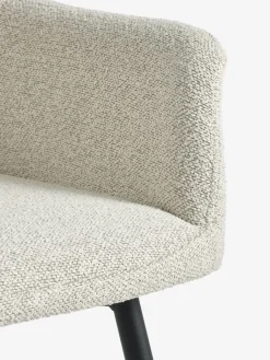 Mesas De Comedor|Conjuntos De Comedor>JYSK ROSLEV + PURHUSMesa ROSLEV L140 roble natural + 4 PURHUS blanco crudo/negro