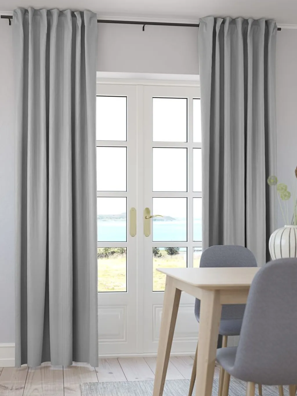 Cortinas Gruesas>JYSK ROXENCortina ROXEN 1x140x245 Gris