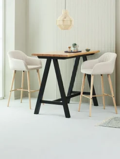 Taburetes Y Mesas De Bar|Taburetes Y Mesas De Bar>Royal Oak SANDBYMesa de bar SANDBY 71x128 roble natural/negro