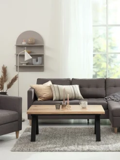 Mesas De Centro|Mesas Auxiliares>Royal Oak SANDBYMesa de centro SANDBY 60x110 roble natural/negro