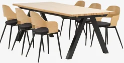 Mesas De Comedor>Royal Oak SANDBYMesa de comedor SANDBY 100x210 roble natural/negro Roble natural+Negro