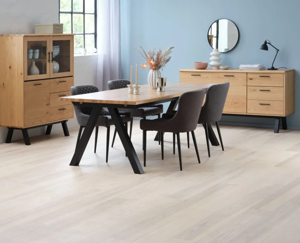 Mesas De Comedor>Royal Oak SANDBYMesa de comedor SANDBY 100x210 roble natural/negro Roble natural+Negro