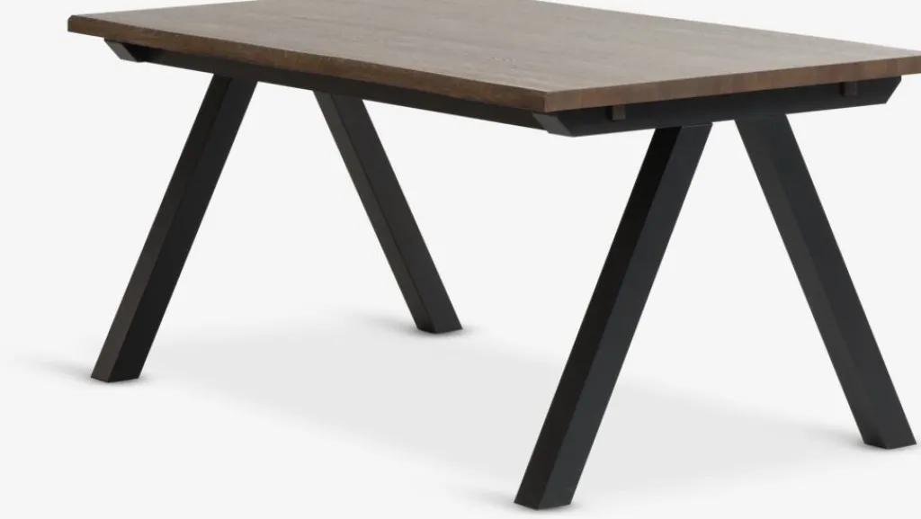 Mesas De Comedor>Royal Oak SANDBYMesa de comedor SANDBY 100x160 roble oscuro Roble oscuro+Negro