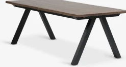 Mesas De Comedor>Royal Oak SANDBYMesa de comedor SANDBY 100x210 roble oscuro Roble oscuro+Negro