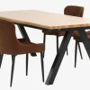 Mesas De Comedor|Conjuntos De Comedor>JYSK SANDBYMesa SANDBY L210 roble natural + 4 sillas PEBRINGE marrón