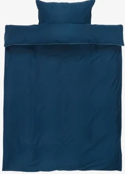 Juegos De Funda Nórdica>KRONBORG SANNAGOLDJuego funda nórdica satén SANNA 155x220 Azul oscuro
