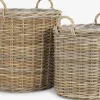Maceteros>JYSK SANSEBIECesto de jardín SANSEBIE Ø50/40 kubu natural 2 unidades