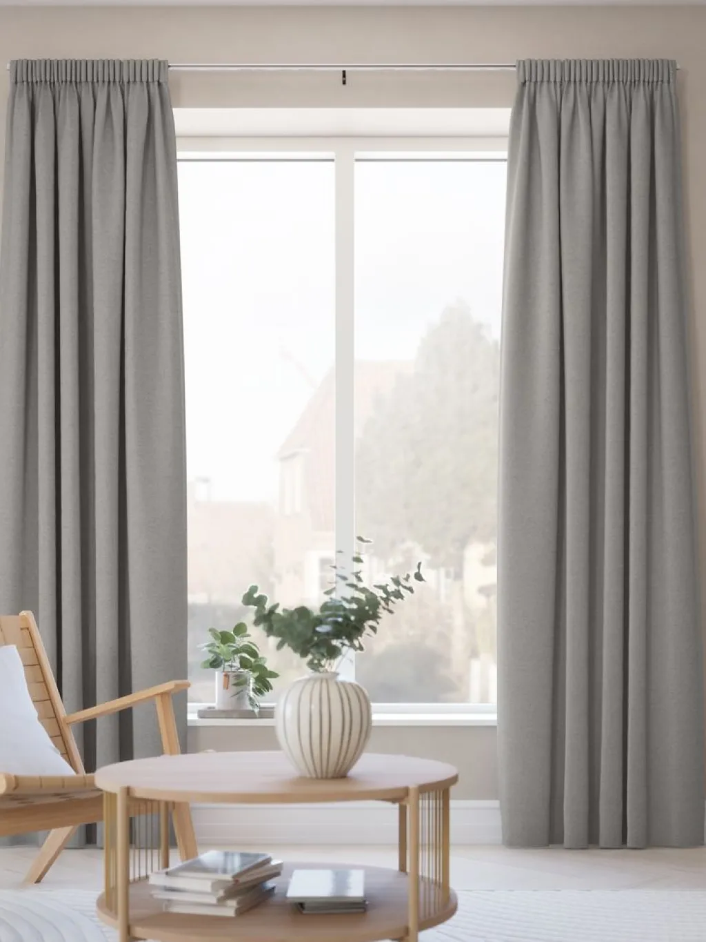 Cortinas Gruesas>JYSK SAVALENCortina SAVALEN 1x140x245 chenilla gris