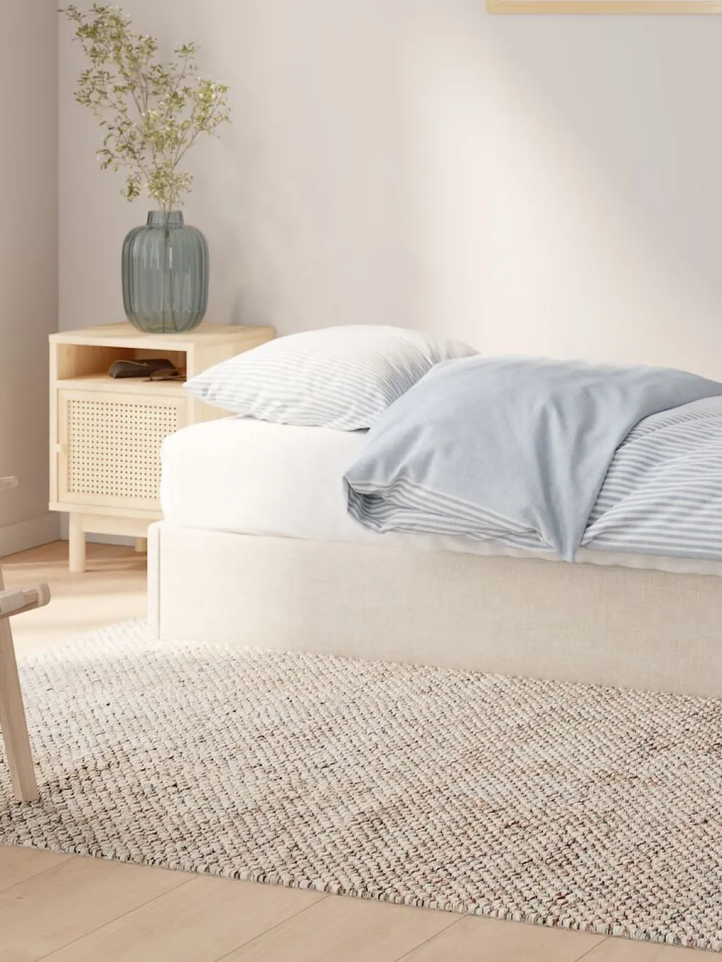 Camas Con Almacenaje|90 X 190 Cm>JYSK SEDENCanapé SEDEN 90x190 apertura lateral tela beis Beige
