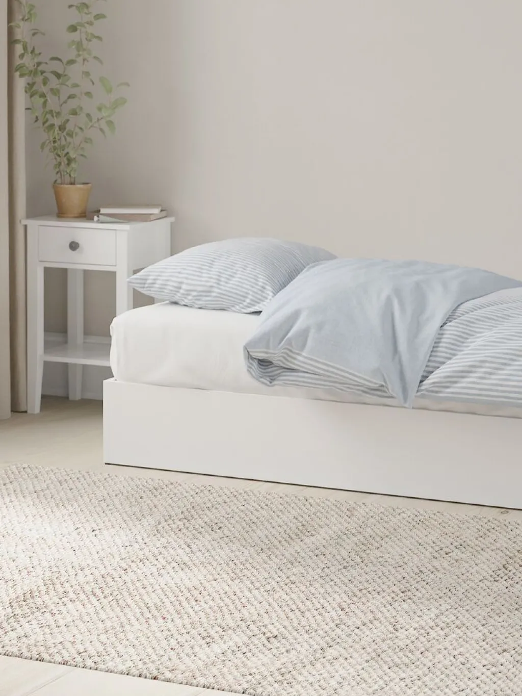 Camas Con Almacenaje|90 X 190 Cm>JYSK SEDENCanapé SEDEN 90x190 apertura lateral tela Blanco
