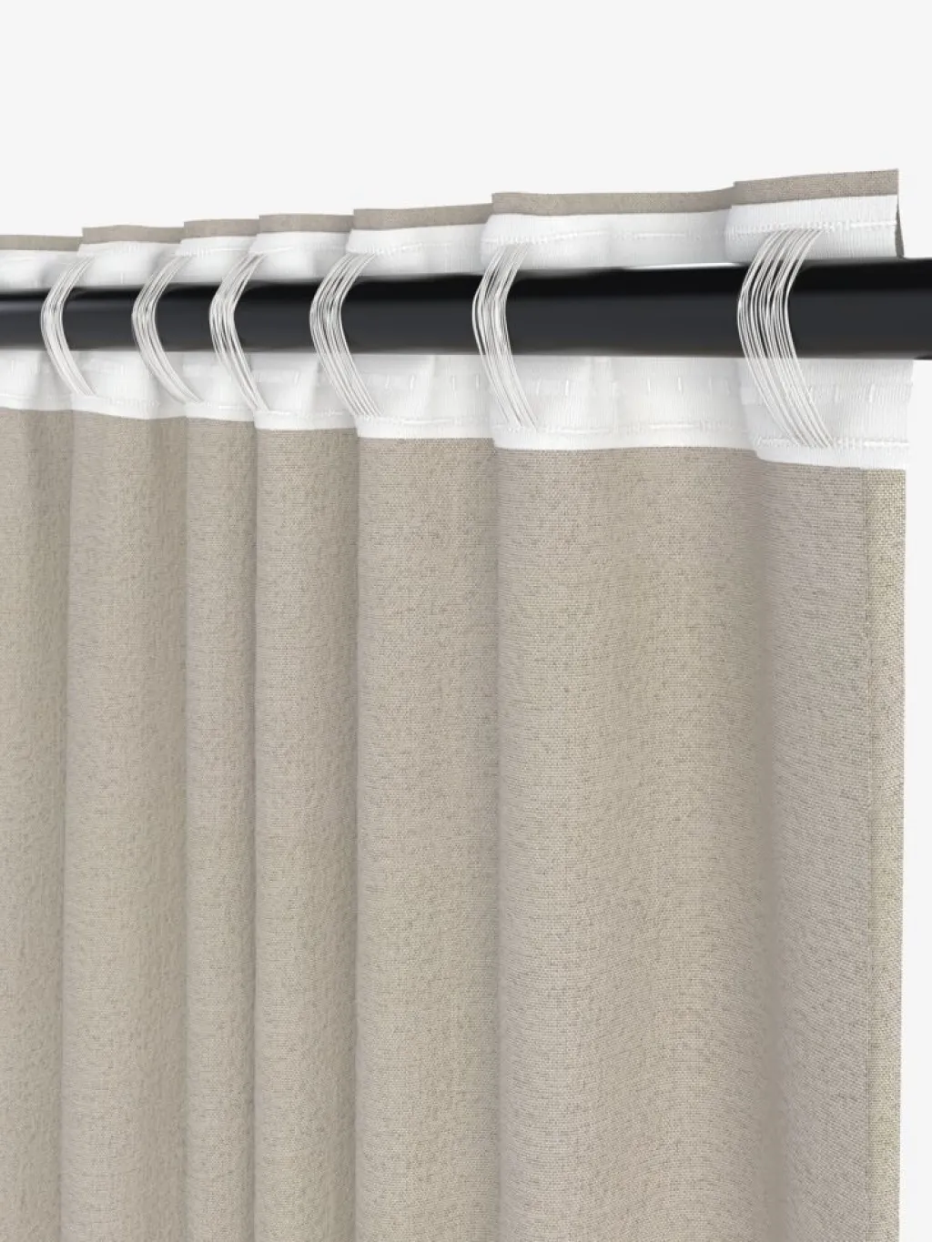 Cortinas Opacas>JYSK SEILANDCortina opaca SEILAND 1x135x245 beis