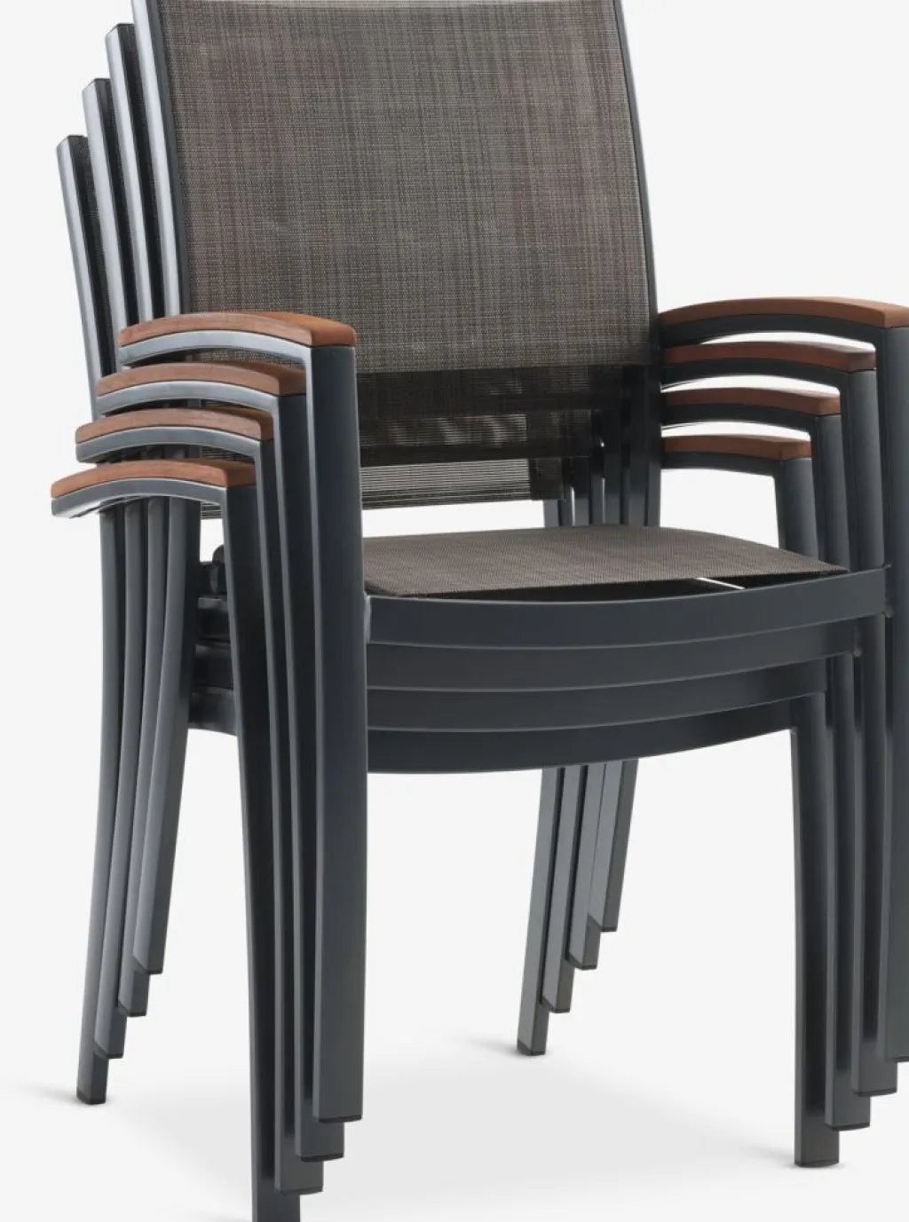 Conjuntos Mesa Y Sillas De Jardín>JUTLANDIA SIRDAL + SIRDALMesa SIRDAL L91 madera dura + 4 sillas SIRDAL gris