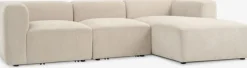 2 Plazas|3 Plazas>JYSK SKEJBYSofá modular SKEJBY 3 plazas chaise longue tela beis